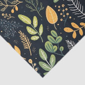 Stylish Green and Yellow Foliage Pattern  Tissuepapier (Detail)