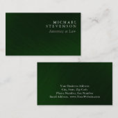 Stylish Green Attorney at Law Visitekaartje (Voorkant / Achterkant)