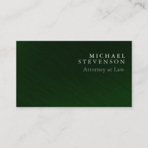 Stylish Green Attorney at Law Visitekaartje