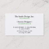 Stylish Green Chevron Visitekaartjes (Achterkant)