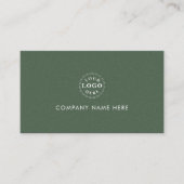 Stylish Green Texture Professional Identity Visitekaartje (Voorkant)