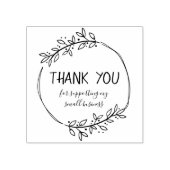 Stylish Greenery Bedankt Rubberstempel (Afrduk)