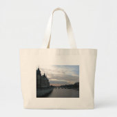 Stylish Grocery Bag met prachtige zonsondergang in Grote Tote Bag (Voorkant)