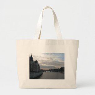 Stylish Grocery Bag met prachtige zonsondergang in Grote Tote Bag