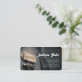 Stylish Guitar Music Studio Nashville Musician Visitekaartje (Staand voorkant)