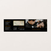 Stylish Hair Cut, Mannen Barbers, Loyalty Card; Visitekaartje (Buitenkant ongevouwen)
