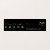Stylish Hair Cut, Mannen Barbers, Loyalty Card; Visitekaartje (Binnenkant ongevouwen)
