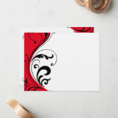 Stylish Hair Salon Notecards Notitiekaartje (Voorkant / Achterkant in situ)