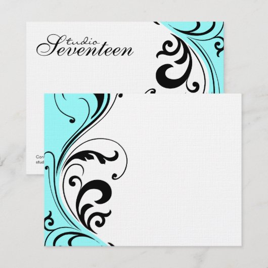 Stylish Hair Salon Notecards Notitiekaartje (Voorkant / Achterkant)