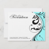 Stylish Hair Salon Notecards Notitiekaartje (Achterkant)