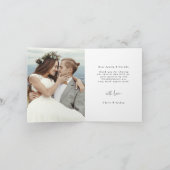 Stylish Hand Lettered Wedding 2 Foto Hartelijk dan Kaart (Binnen)