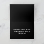 Stylish Happy Birthday Gothic Girl Birthday Kaart (Binnen)