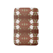 Stylish Honey Brown Floral Mat (Voorkant Verticaal)