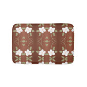 Stylish Honey Brown Floral Mat (Voorkant)