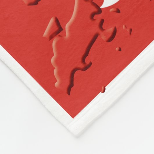 Stylish HONG KONG FLAG Fleece Deken (Hoek)