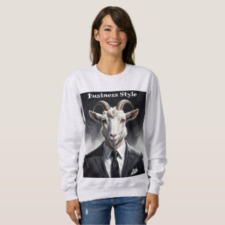 Stylish horned figure in sharp formal attire art trui