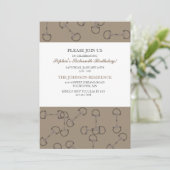 Stylish Horse Bits Birthday Party Invitation Kaart (Staand voorkant)