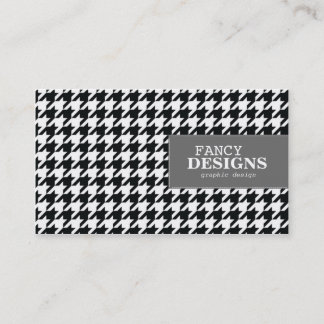 Stylish Houndstooth Visitekaartje