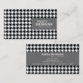 Stylish Houndstooth Visitekaartje (Voorkant / Achterkant)