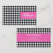 Stylish Houndstooth Visitekaartje (Voorkant / Achterkant)