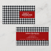 Stylish Houndstooth Visitekaartje (Voorkant / Achterkant)
