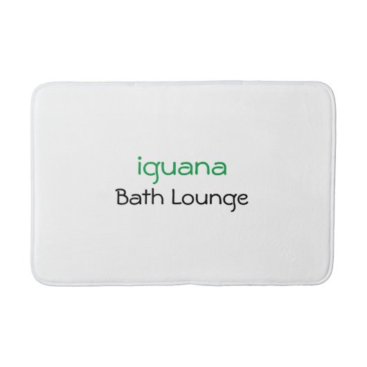 Stylish Iguana Bath Lounge Bath Mat (Voorkant)