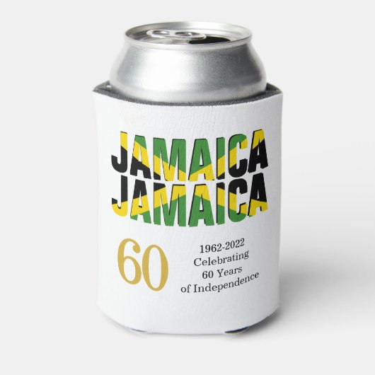 Stylish JAMAICA 60th Jubileum Independence Blikjeskoeler (Blikje Achterkant)