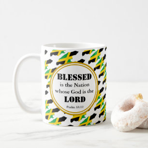Stylish JAMAICA Blessed Nation Monogram Gift Koffiemok