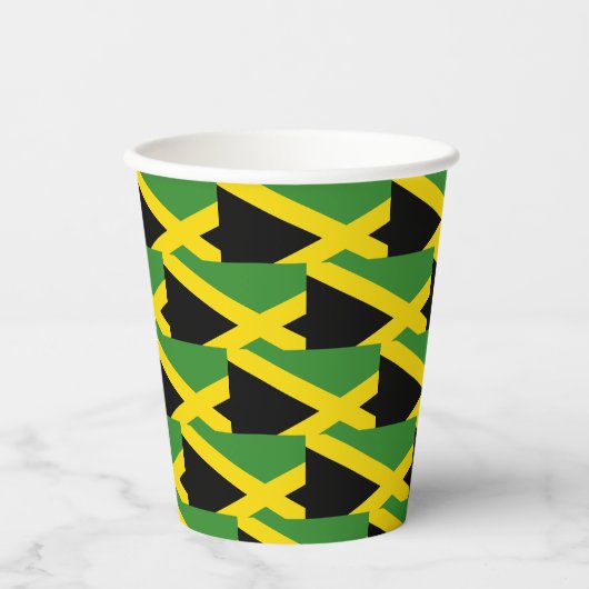 Stylish Jamaica Flag Papieren Bekers (Voorkant)