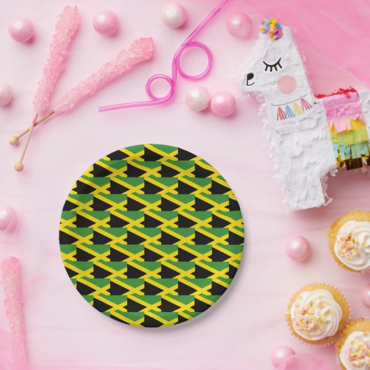 Stylish Jamaica Flag Papieren Bordje (Feest)