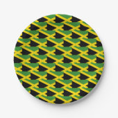 Stylish Jamaica Flag Papieren Bordje (Voorkant)