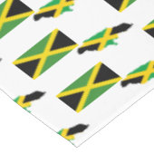 Stylish JAMAICAN MAP | Jamaica Flag Tafelkleed (Gekanteld)