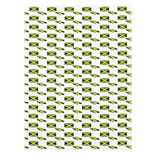 Stylish JAMAICAN MAP | Jamaica Flag Tafelkleed (Voorkant)