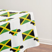 Stylish JAMAICAN MAP | Jamaica Flag Tafelkleed (Voorbeeld)