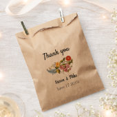 Stylish Kalocsai bloemen - gepersonaliseerde bruil Bedankzakje (Geknipt)