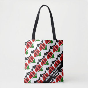 Stylish KENYA FLAG God's Heart Isaiah 40 Tote Bag