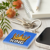 Stylish King Crown Acrylische Sleutelhanger (Voorkant Rechts)