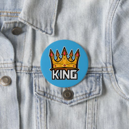 Stylish King Crown Button