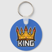 Stylish King Crown Sleutelhanger (Voorkant)