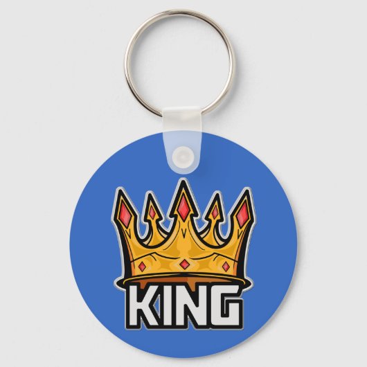Stylish King Crown Sleutelhanger (Voorkant)