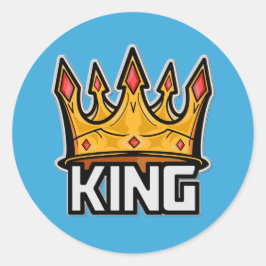 Stylish King Crown Sticker