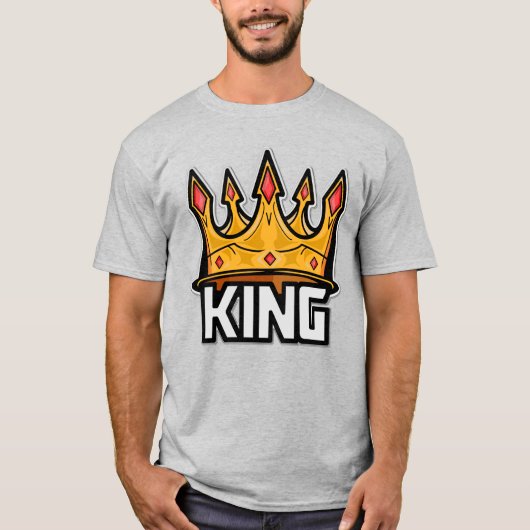 Stylish King Crown T-Shirt (Voorkant)