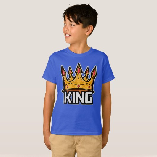 Stylish King Crown T-Shirt (Voorkant volledig)
