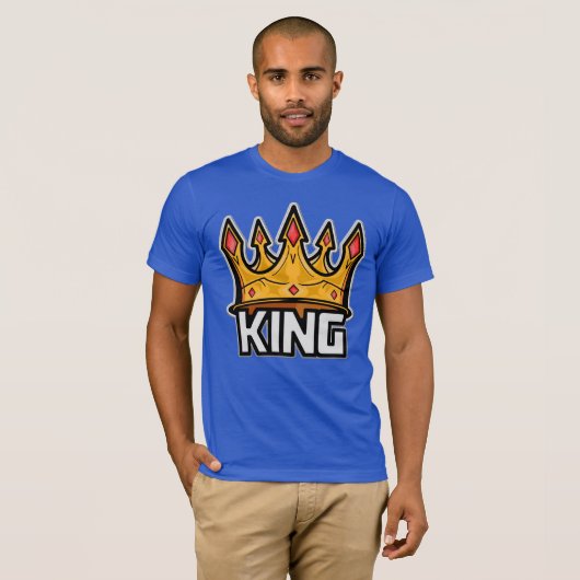 Stylish King Crown T-Shirt (Voorkant volledig)