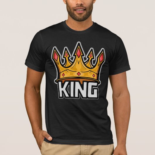 Stylish King Crown T-Shirt (Voorkant)