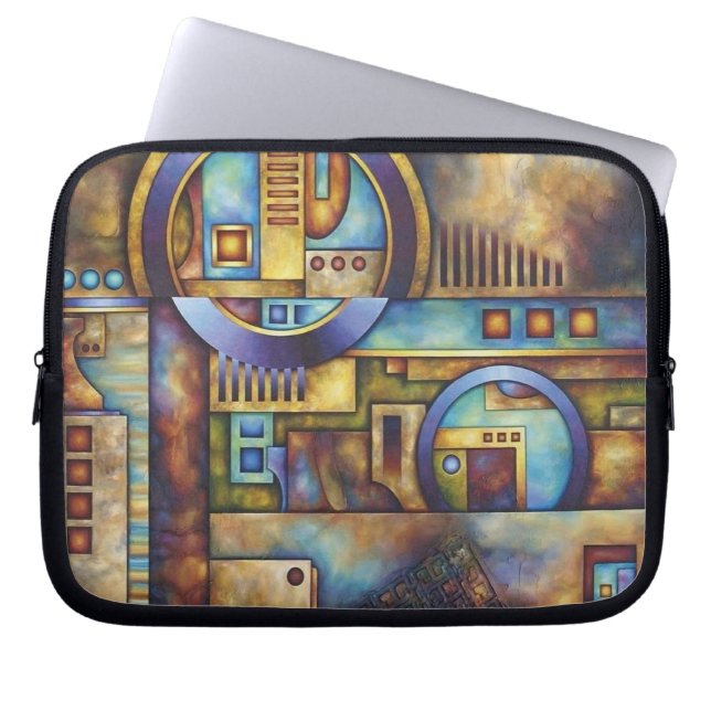 Stylish Laptop Skin with Modern Watch Design – Wri Laptop Sleeve (Voorkant)