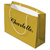 Stylish Large Personalized Gift Bag with Name Groot Cadeauzakje (Achterkant Gekanteld)