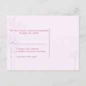 Stylish Las Vegas Nevada Wedding RSVP Uitnodiging Briefkaart (Achterkant)