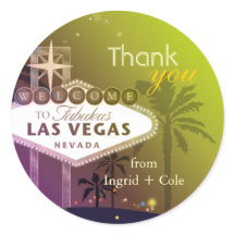 Stylish Las Vegas Wedding Bedankt voor je plezier