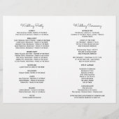 Stylish Lavender Navy Blue Floral Bloom Program (Achterkant)